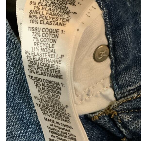 Good American Jeans Women's Size 2/26 Skinny Leg Suede Indigo Med Wash Denim NWT - Picture 12 of 12